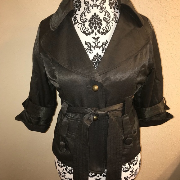 Luii Wrap mid sleeve coat Shirt size XL Sage Green - Picture 2 of 6